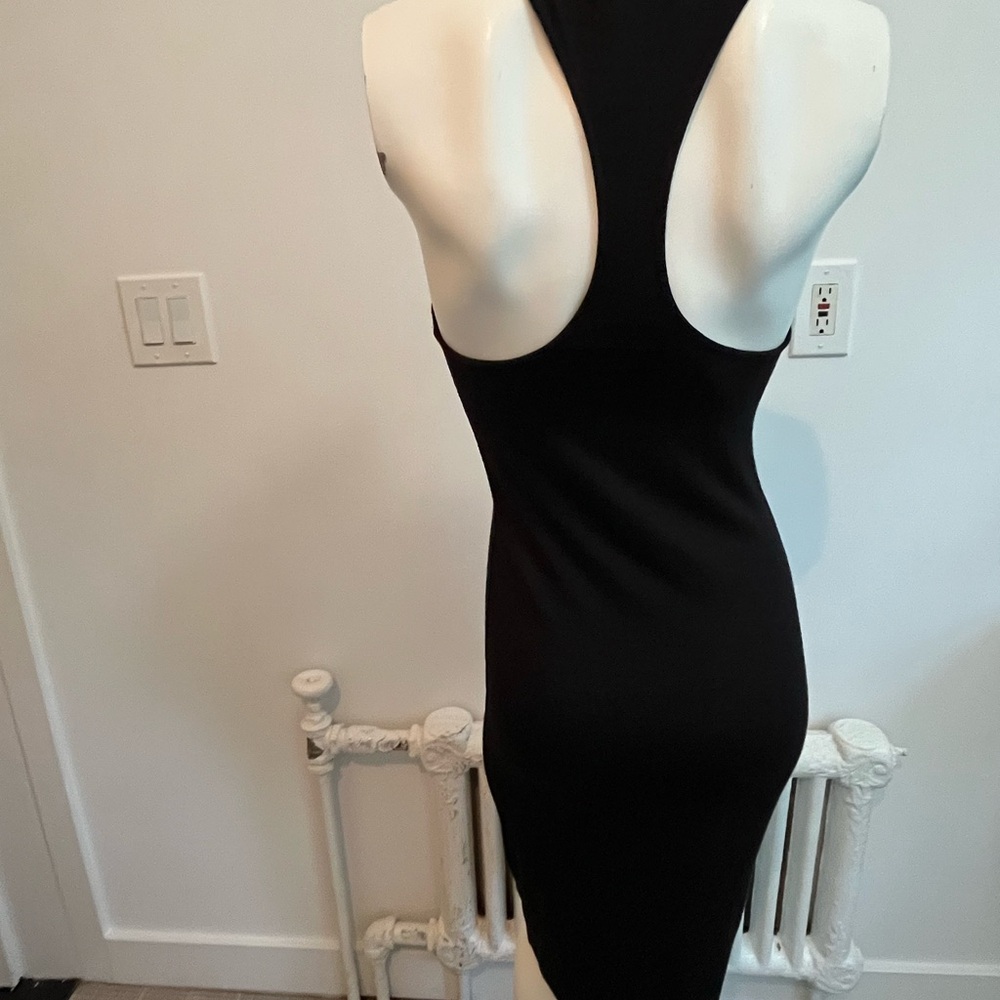 Aritzia Wilfred Free Racerback Black Sleeveless Dress